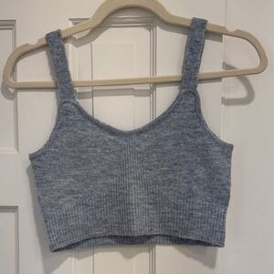 Cotton On Baby Blue Knit Crop Top